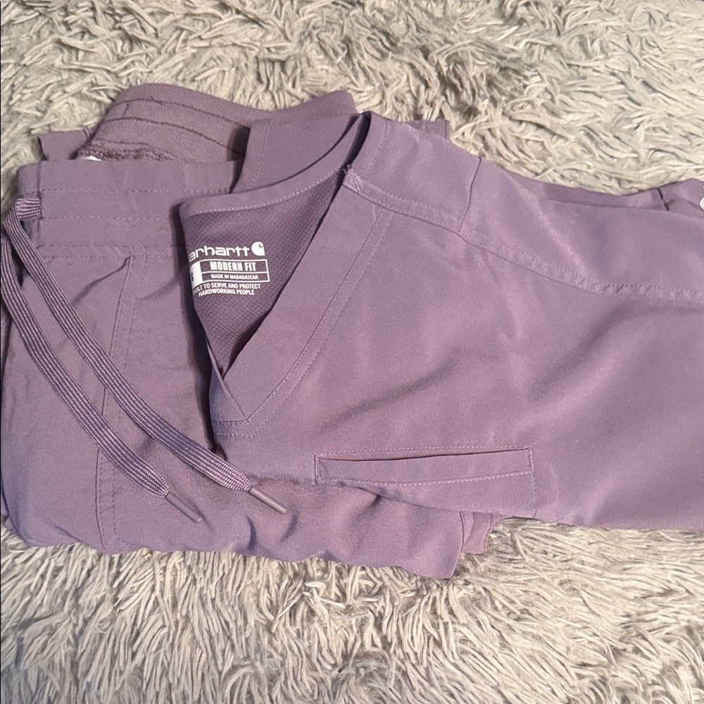 Carhartt Women's Lavender Scrub Set